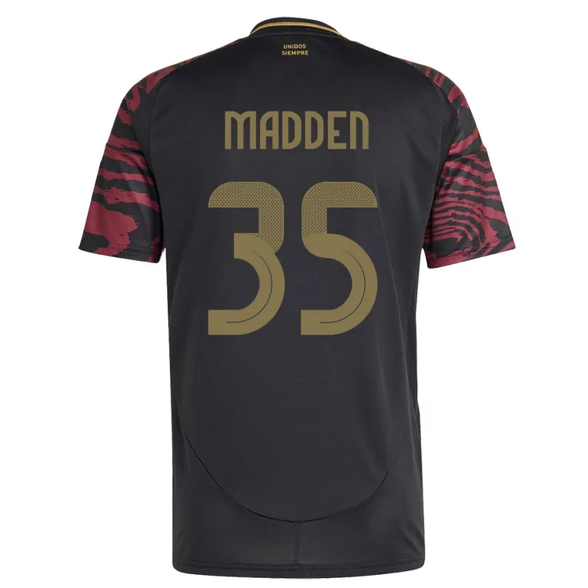 Danxenキッズペルーサバンナ・マッデン#35黒アウェイシャツ24-26ジャージーユニフォーム
