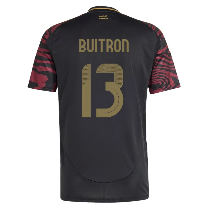 DanxenキッズペルーAlison Buitrón#13黒アウェイシャツ24-26ジャージーユニフォーム