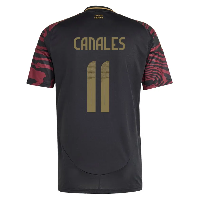 DanxenキッズペルーXioczana Canales#11黒アウェイシャツ24-26ジャージーユニフォーム