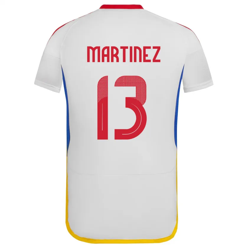 DanxenキッズベネズエラJosé Martínez#13白アウェイシャツ24-26ジャージーユニフォーム