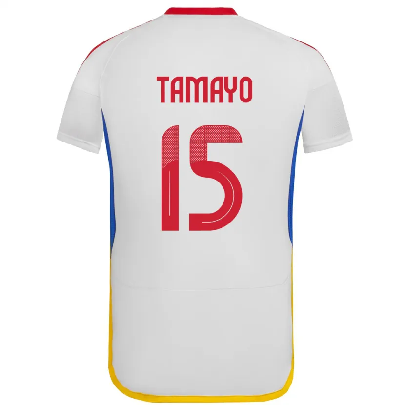 DanxenキッズベネズエラBianneider Tamayo#15白アウェイシャツ24-26ジャージーユニフォーム
