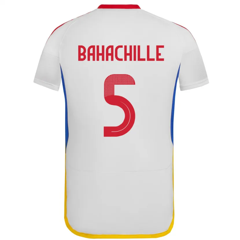 DanxenキッズベネズエラAbraham Bahachille#5白アウェイシャツ24-26ジャージーユニフォーム
