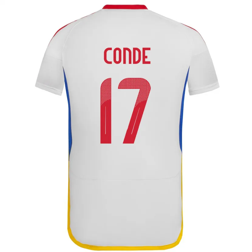 DanxenキッズベネズエラÓscar Conde#17白アウェイシャツ24-26ジャージーユニフォーム