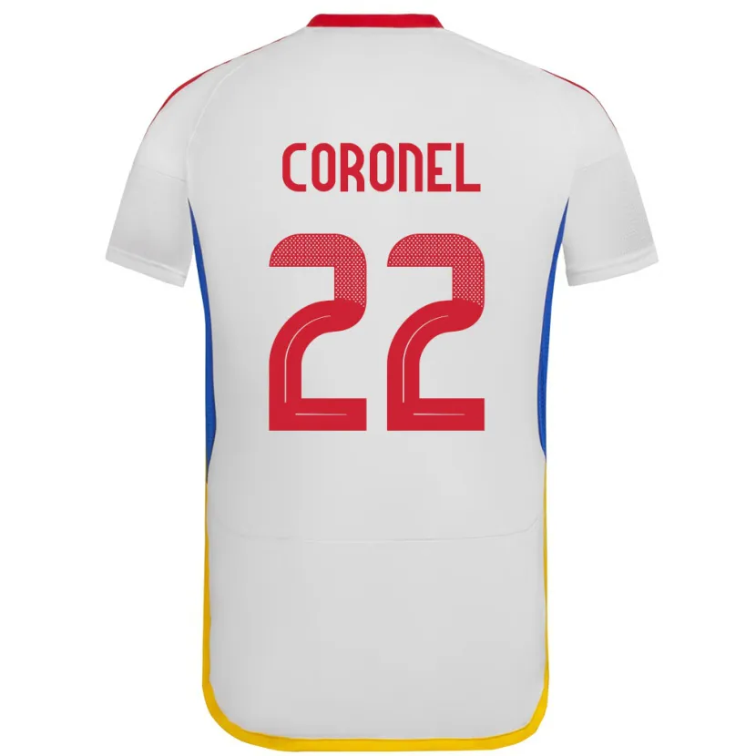 DanxenキッズベネズエラNohelis Coronel#22白アウェイシャツ24-26ジャージーユニフォーム