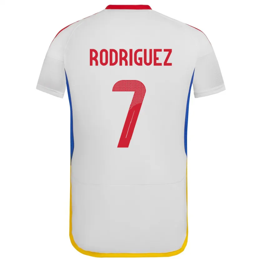 DanxenキッズベネズエラDaniuska Rodriguez#7白アウェイシャツ24-26ジャージーユニフォーム