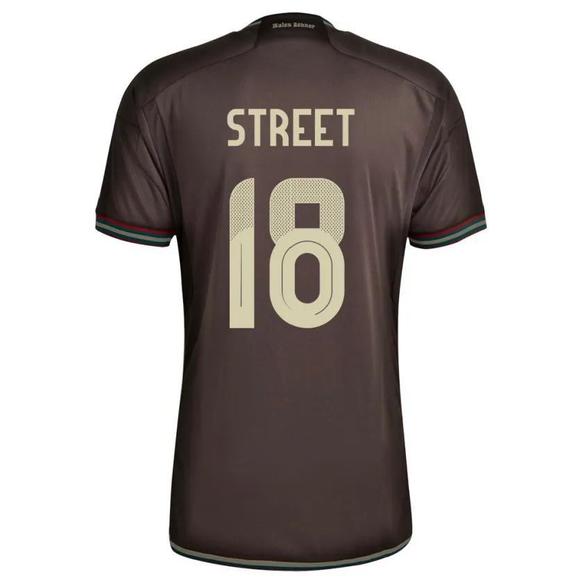 DanxenキッズジャマイカSydnie Street#18ナイトブラウンアウェイシャツ24-26ジャージーユニフォーム