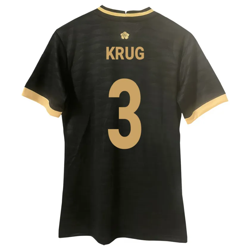 DanxenキッズパナマMartín Krug#3黒アウェイシャツ24-26ジャージーユニフォーム