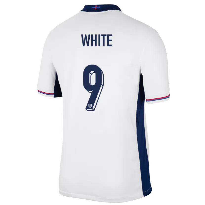 DanxenメンズイングランドEllen White#9白ホームシャツ24-26ジャージーユニフォーム