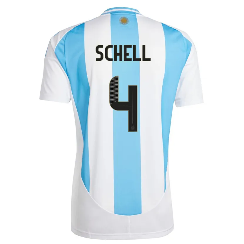 DanxenメンズアルゼンチンSofia Schell#4白 青ホームシャツ24-26ジャージーユニフォーム