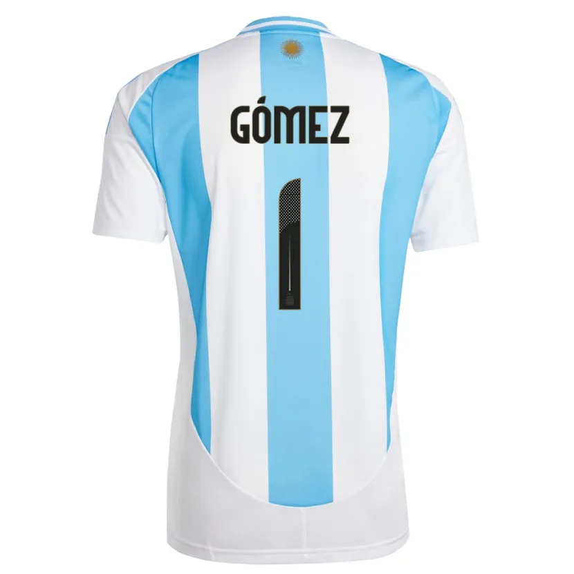 DanxenメンズアルゼンチンFrancisco Gomez#1白 青ホームシャツ24-26ジャージーユニフォーム