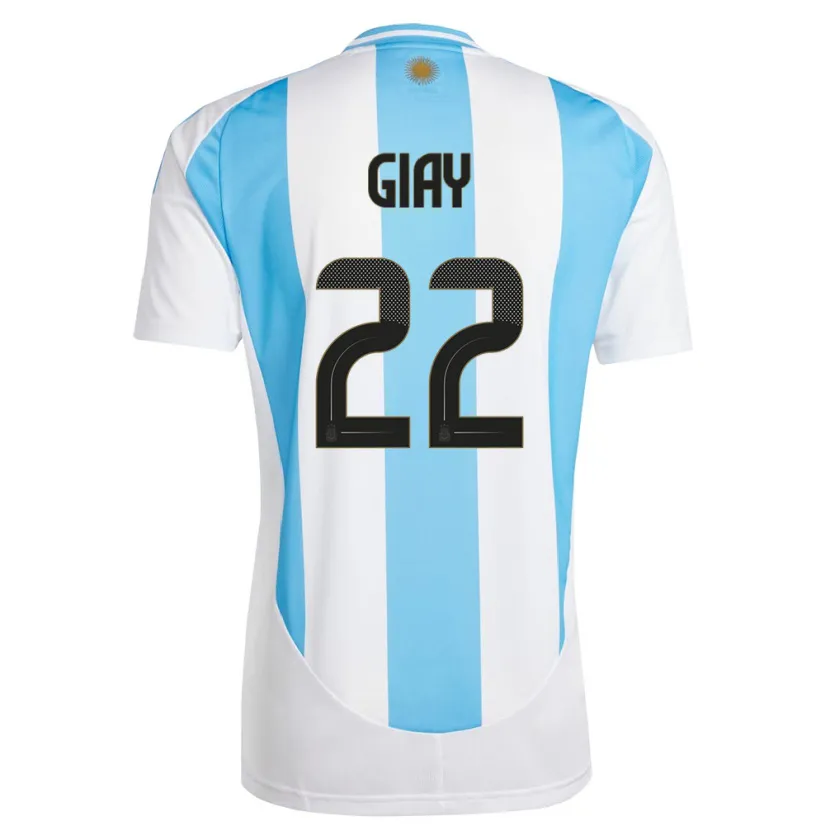 DanxenメンズアルゼンチンAgustin Giay#22白 青ホームシャツ24-26ジャージーユニフォーム