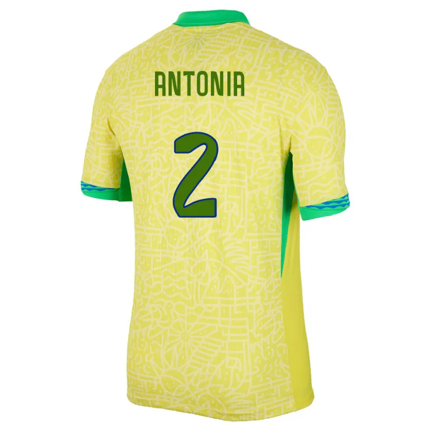 DanxenメンズブラジルAntonia#2黄ホームシャツ24-26ジャージーユニフォーム