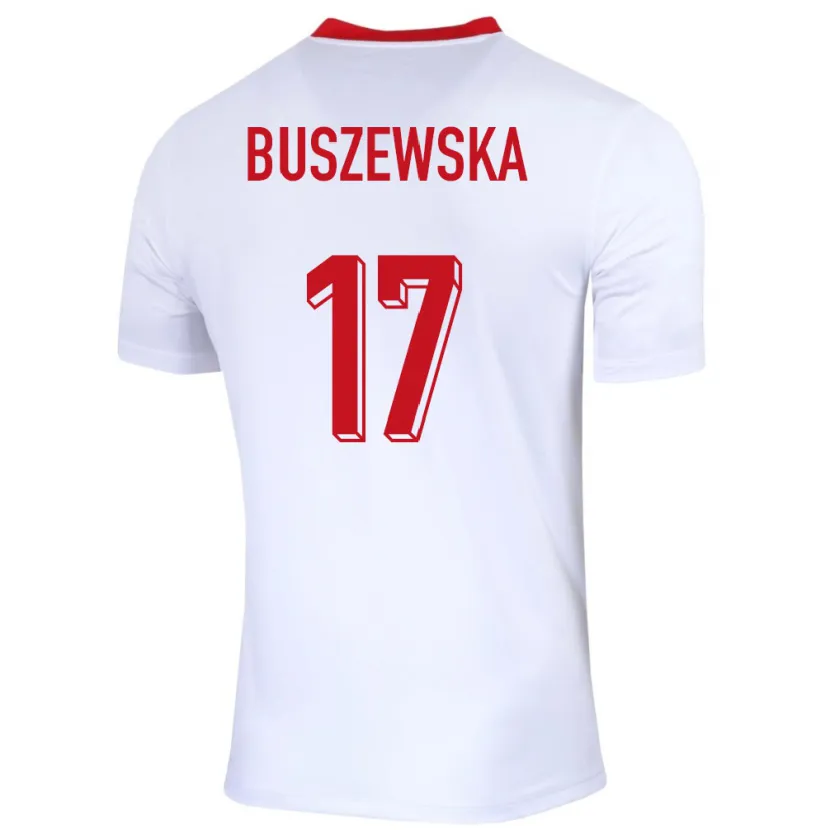 DanxenメンズポーランドZofia Buszewska#17白ホームシャツ24-26ジャージーユニフォーム
