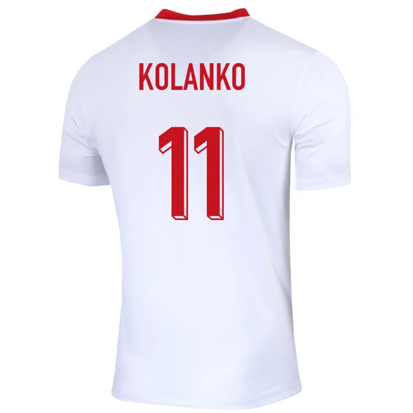 DanxenメンズポーランドKrzysztof Kolanko#11白ホームシャツ24-26ジャージーユニフォーム