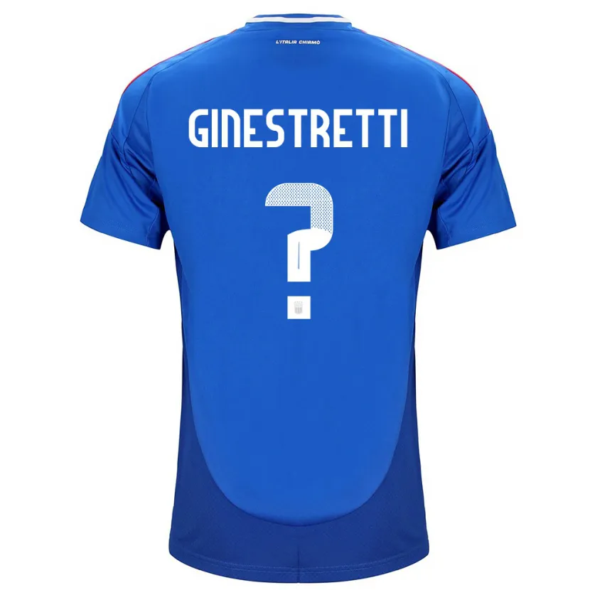 DanxenメンズイタリアDavide Ginestretti#0青ホームシャツ24-26ジャージーユニフォーム