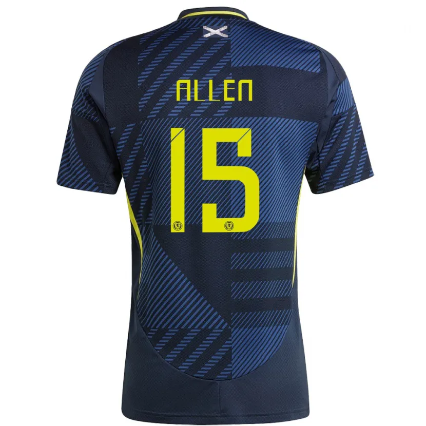 DanxenメンズスコットランドGreig Allen#15濃紺ホームシャツ24-26ジャージーユニフォーム