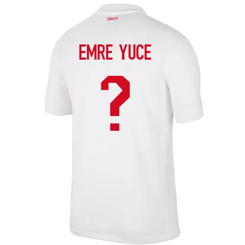 DanxenメンズトルコYunus Emre Yüce#0白ホームシャツ24-26ジャージーユニフォーム