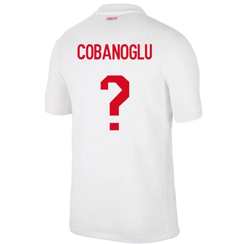 DanxenメンズトルコAhmet Çobanoğlu#0白ホームシャツ24-26ジャージーユニフォーム