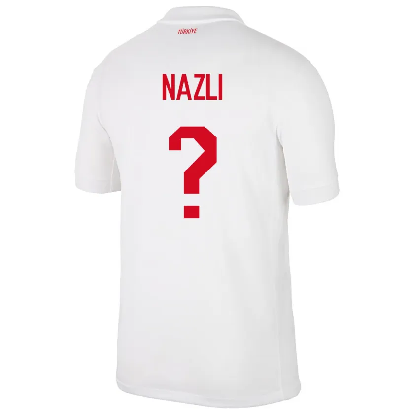 DanxenメンズトルコBarış Nazlı#0白ホームシャツ24-26ジャージーユニフォーム