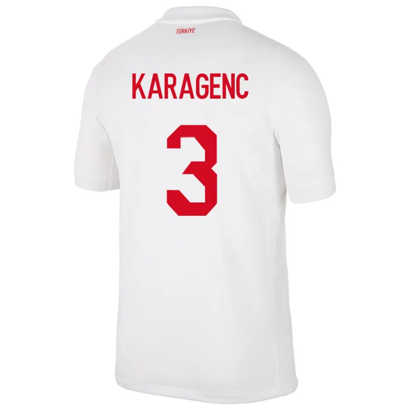 DanxenメンズトルコDidem Karagenç#3白ホームシャツ24-26ジャージーユニフォーム