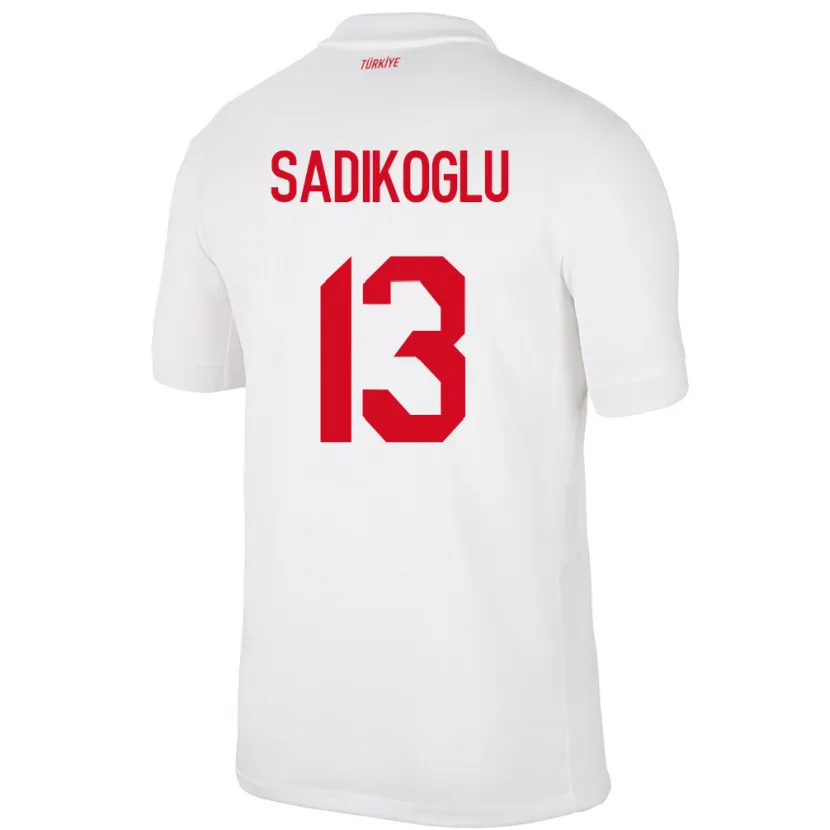 DanxenメンズトルコBirgül Sadıkoğlu#13白ホームシャツ24-26ジャージーユニフォーム