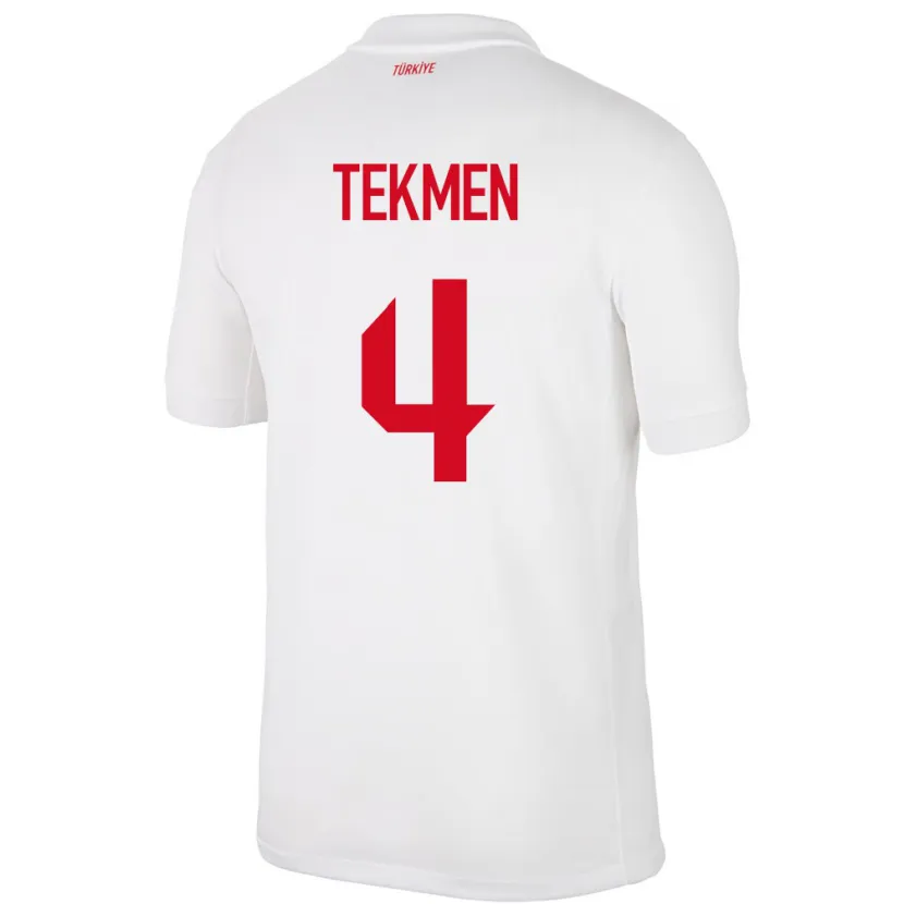 DanxenメンズトルコEce Tekmen#4白ホームシャツ24-26ジャージーユニフォーム
