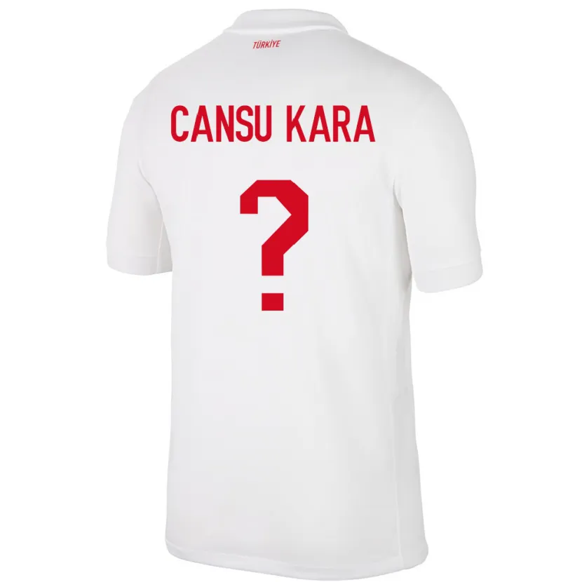 Danxenメンズトルコİlayda Cansu Kara#0白ホームシャツ24-26ジャージーユニフォーム