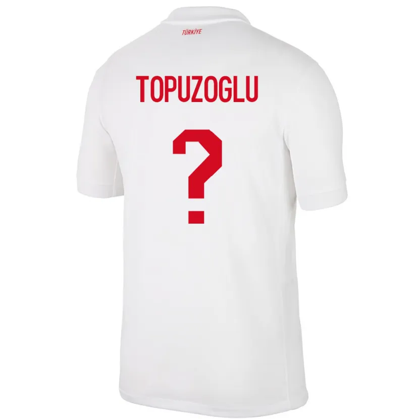 DanxenメンズトルコBerna Topuzoğlu#0白ホームシャツ24-26ジャージーユニフォーム
