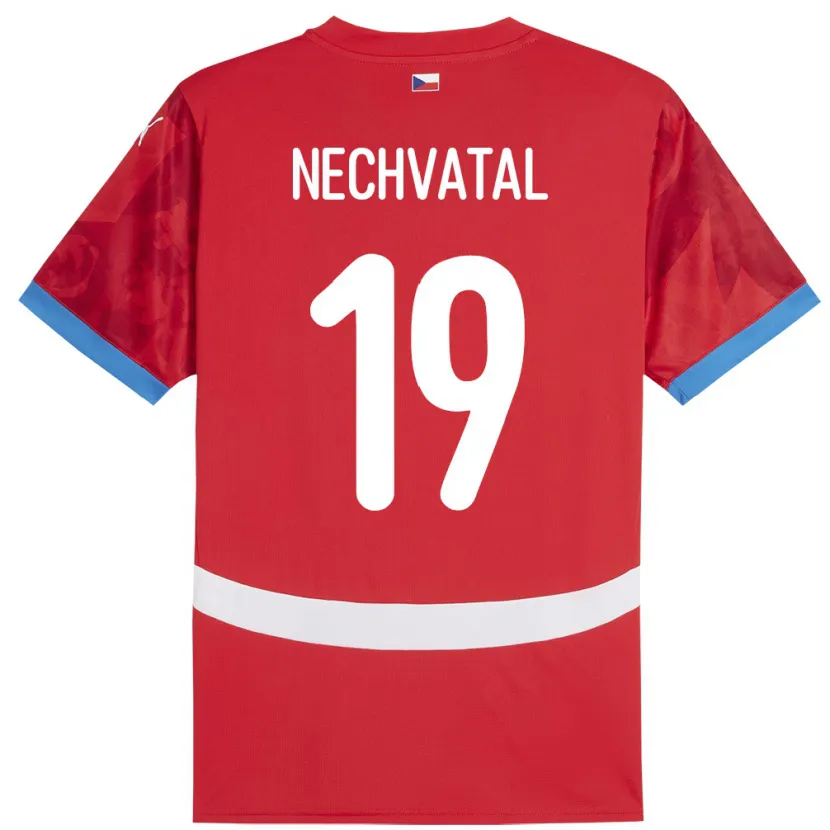 DanxenメンズチェコMatyas Nechvatal#19赤ホームシャツ24-26ジャージーユニフォーム