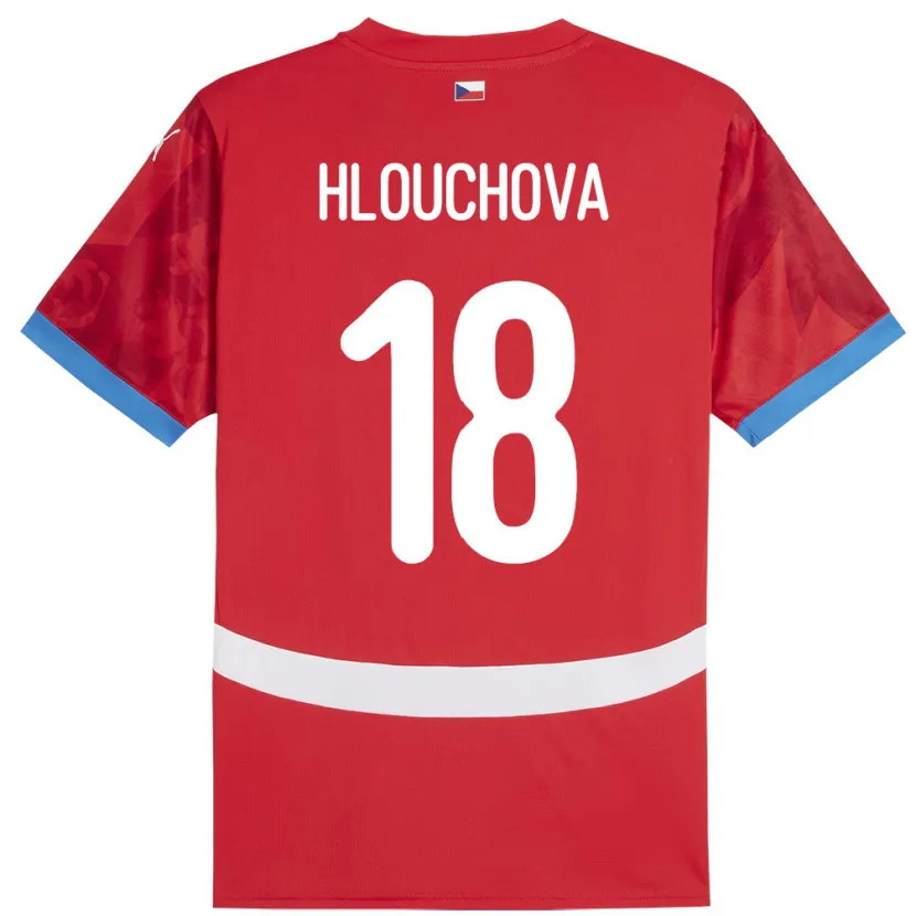 DanxenメンズチェコRadka Hlouchová#18赤ホームシャツ24-26ジャージーユニフォーム