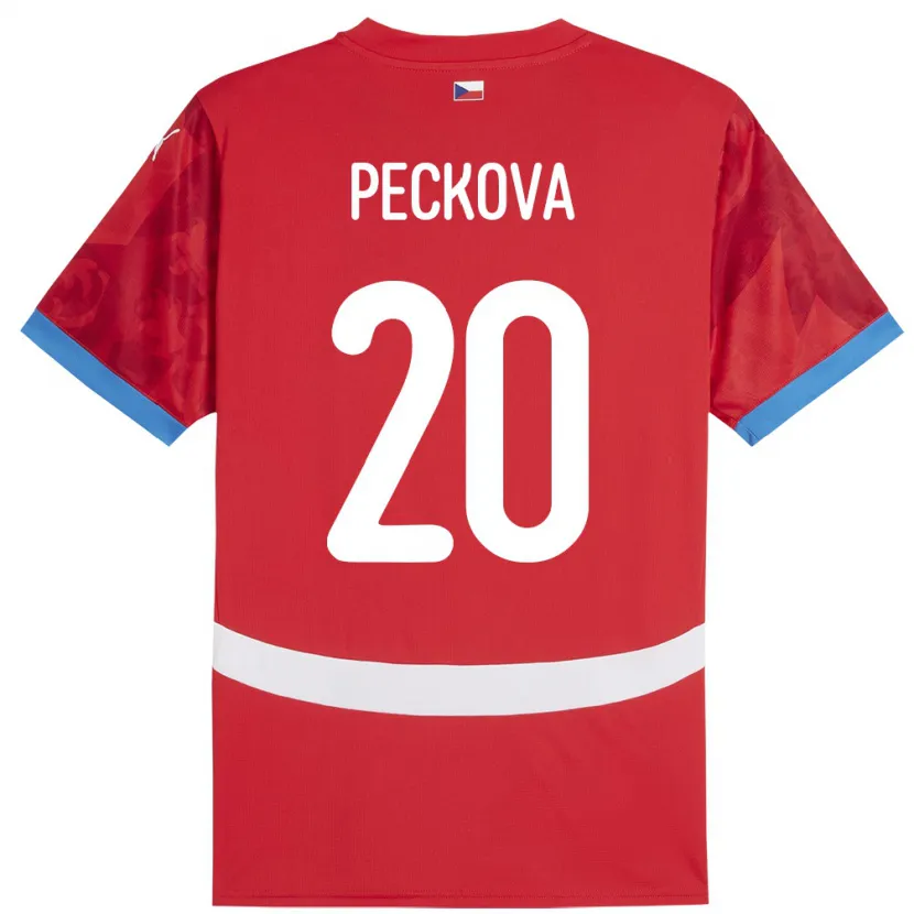 DanxenメンズチェコAlena Pěčková#20赤ホームシャツ24-26ジャージーユニフォーム