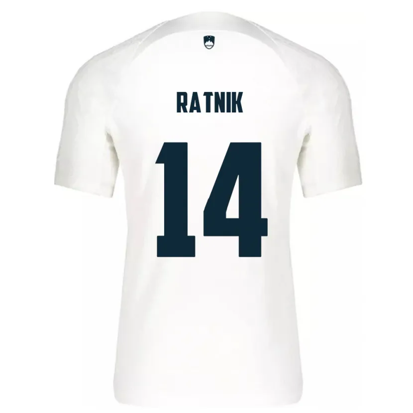 DanxenメンズスロベニアMarcel Ratnik#14白ホームシャツ24-26ジャージーユニフォーム