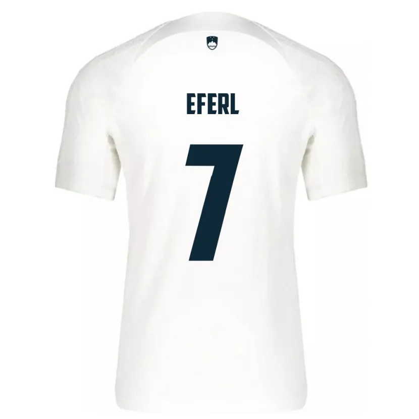DanxenメンズスロベニアAnja Eferl#7白ホームシャツ24-26ジャージーユニフォーム
