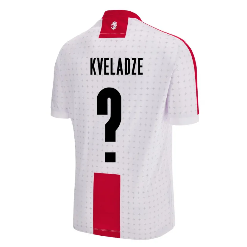 DanxenメンズジョージアGiorgi Kveladze#0白ホームシャツ24-26ジャージーユニフォーム