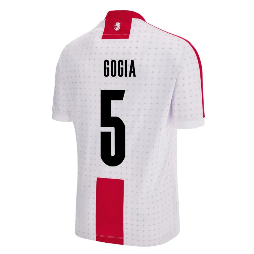 DanxenメンズジョージアGigi Gogia#5白ホームシャツ24-26ジャージーユニフォーム