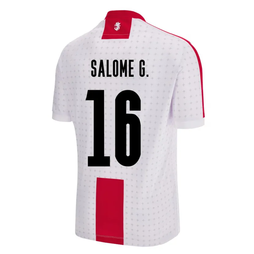 DanxenメンズジョージアSalome Gasviani#16白ホームシャツ24-26ジャージーユニフォーム