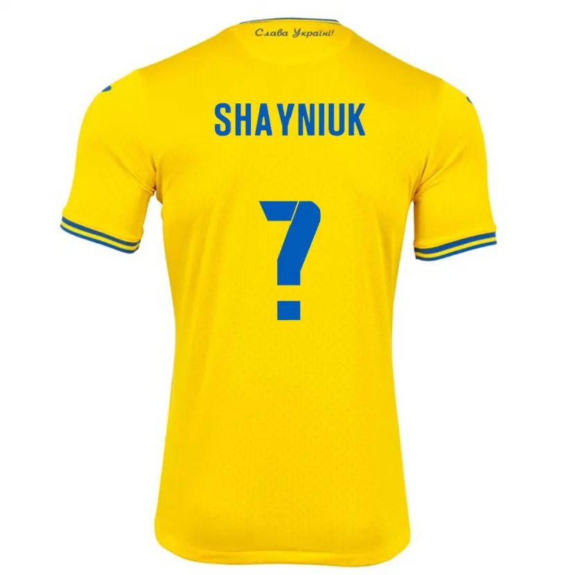 DanxenメンズウクライナMarina Shayniuk#0黄ホームシャツ24-26ジャージーユニフォーム
