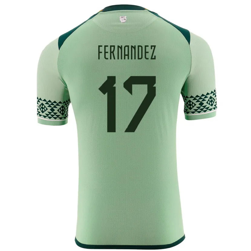 DanxenメンズボリビアRoberto Fernández#17ライトグリーンホームシャツ24-26ジャージーユニフォーム