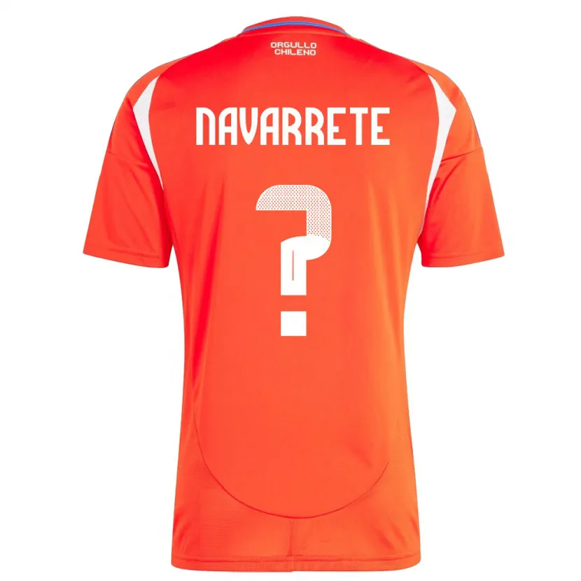 DanxenメンズチリSebastián Navarrete#0赤ホームシャツ24-26ジャージーユニフォーム