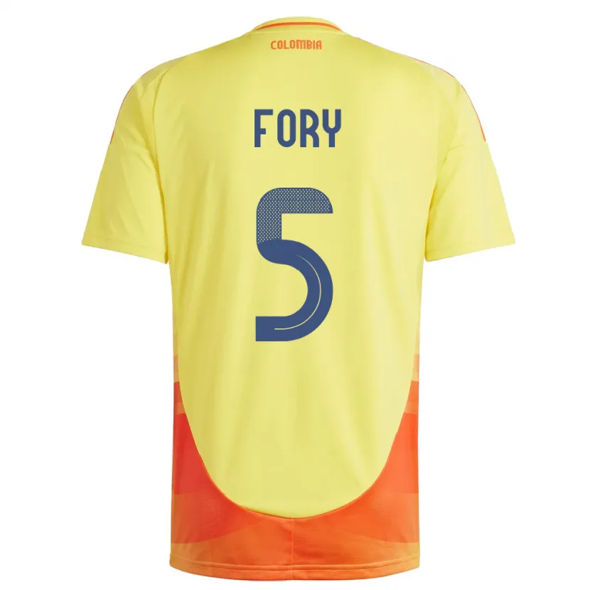 DanxenメンズコロンビアJimer Fory#5黄ホームシャツ24-26ジャージーユニフォーム
