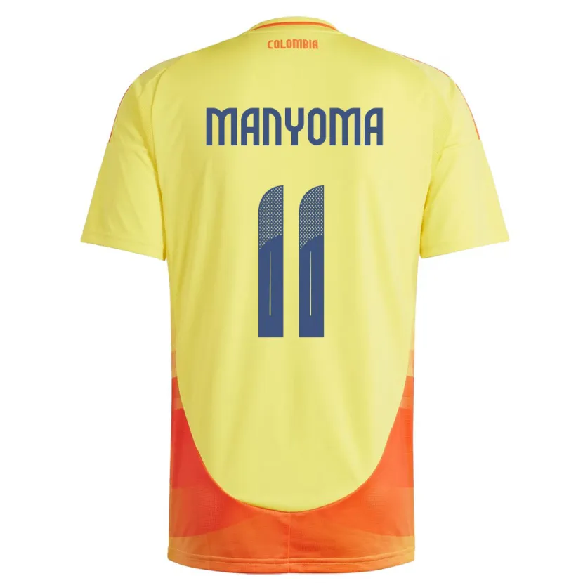 DanxenメンズコロンビアAlexis Manyoma#11黄ホームシャツ24-26ジャージーユニフォーム