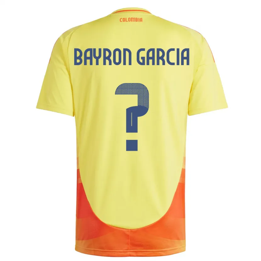 DanxenメンズコロンビアBayron García#0黄ホームシャツ24-26ジャージーユニフォーム
