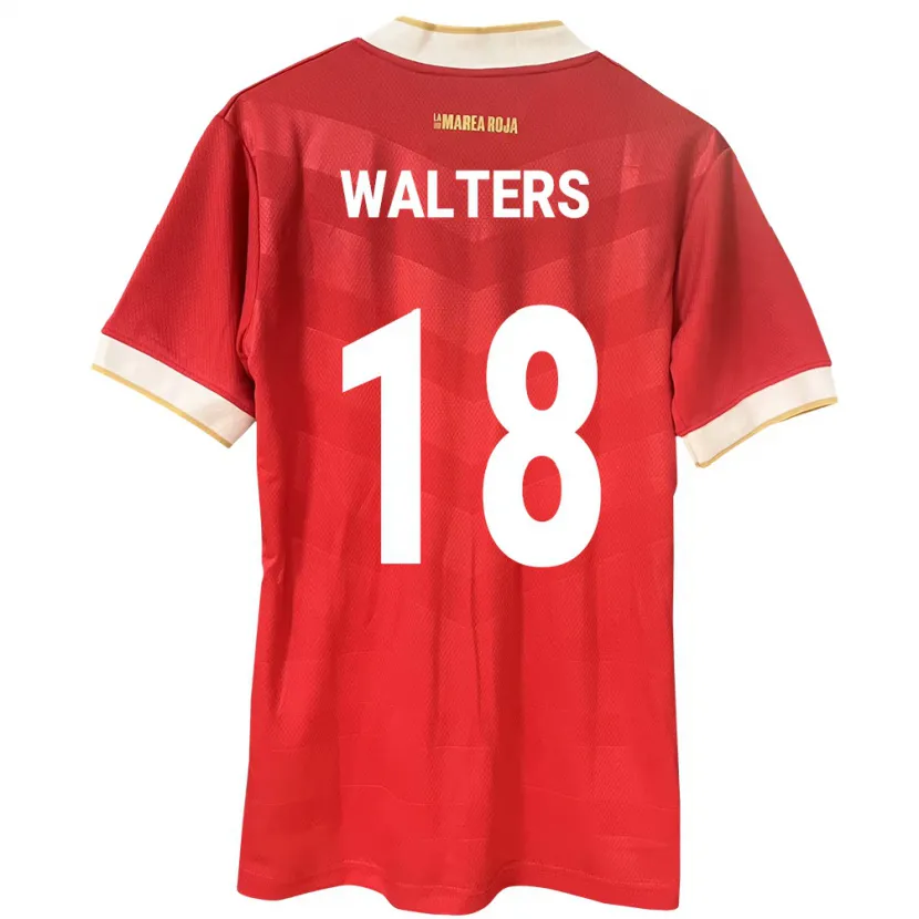 DanxenメンズパナマKairo Walters#18赤ホームシャツ24-26ジャージーユニフォーム