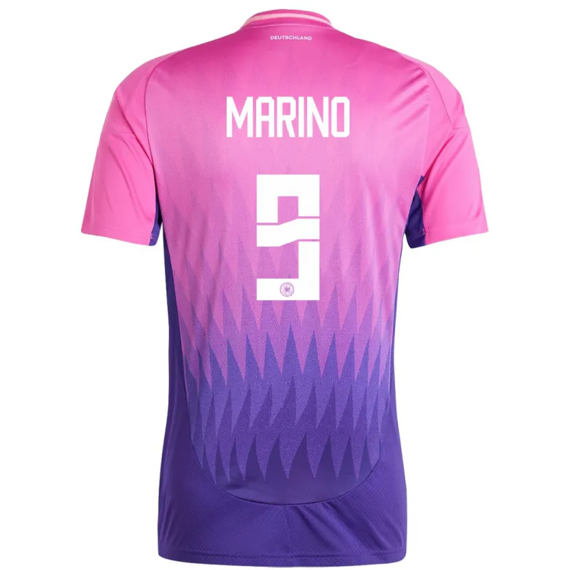 DanxenメンズドイツStefano Marino#9ピンクパープルアウェイシャツ24-26ジャージーユニフォーム
