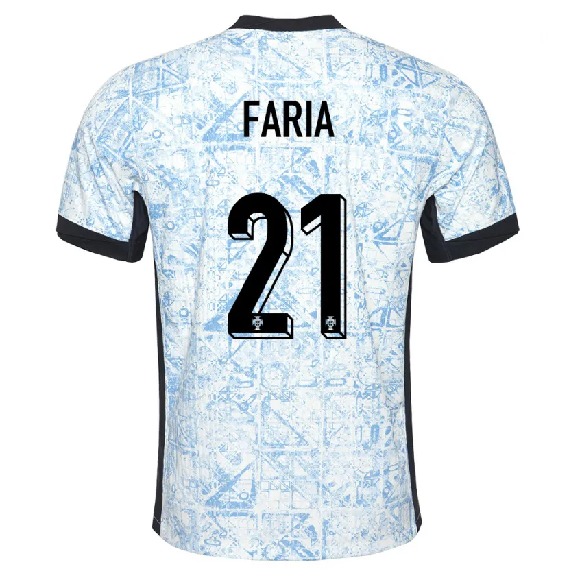 DanxenメンズポルトガルAndreia Faria#21クリームブルーアウェイシャツ24-26ジャージーユニフォーム