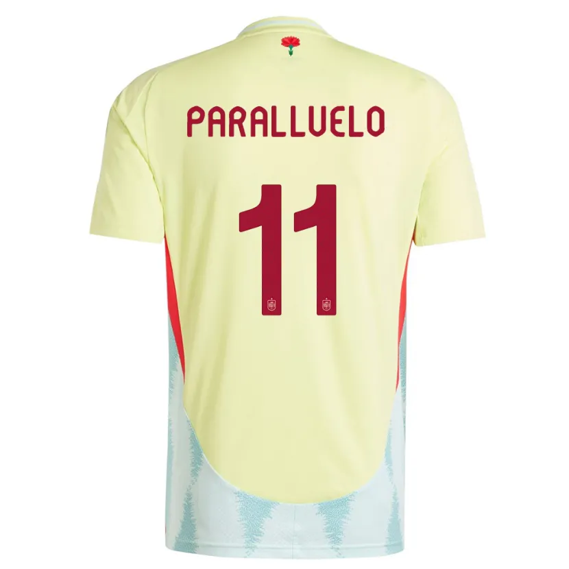 Danxenメンズスペインサルマ・パラジュエロ#11黄アウェイシャツ24-26ジャージーユニフォーム