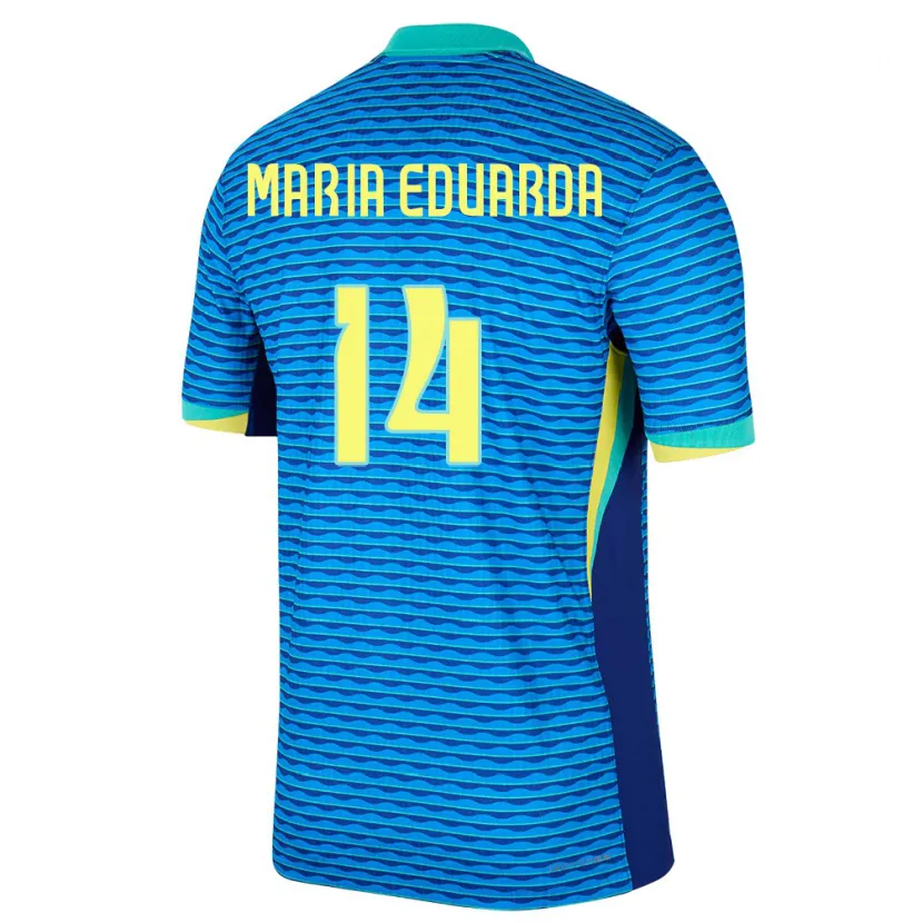 DanxenメンズブラジルMaria Eduarda#14青アウェイシャツ24-26ジャージーユニフォーム