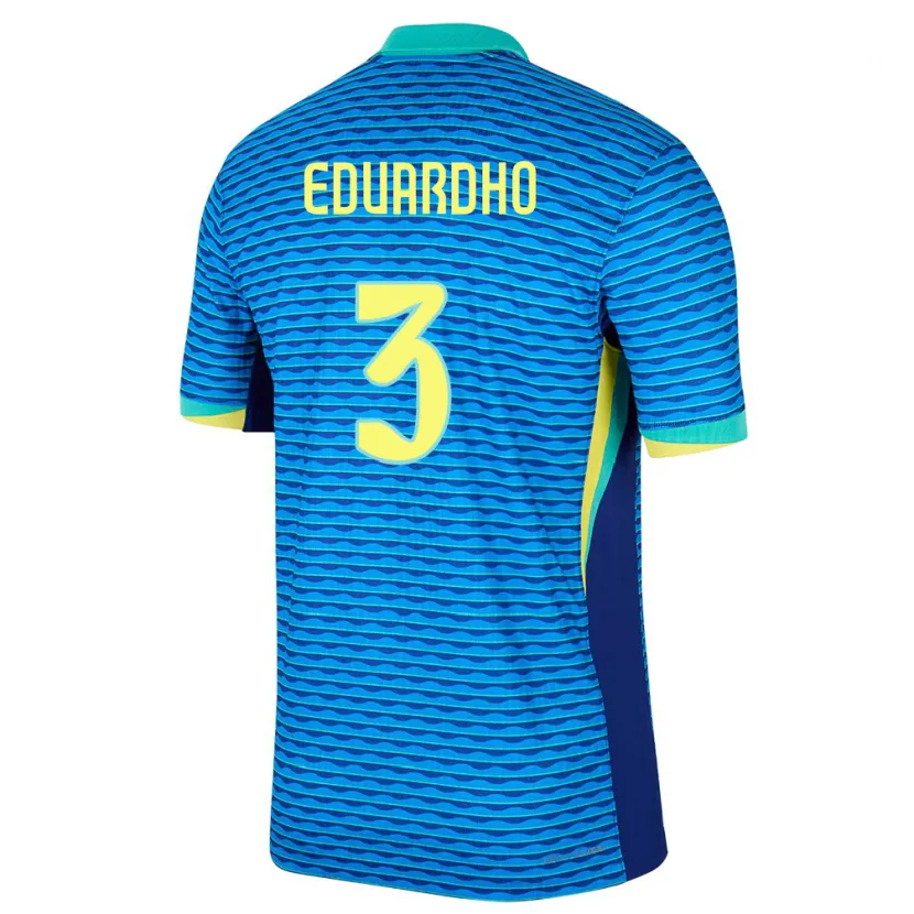 DanxenメンズブラジルEduardho#3青アウェイシャツ24-26ジャージーユニフォーム