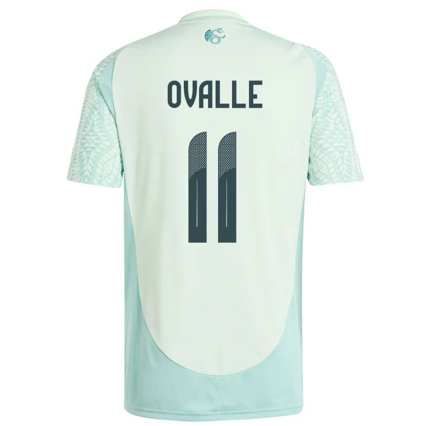 DanxenメンズメキシコLizbeth Ovalle#11リネングリーンアウェイシャツ24-26ジャージーユニフォーム