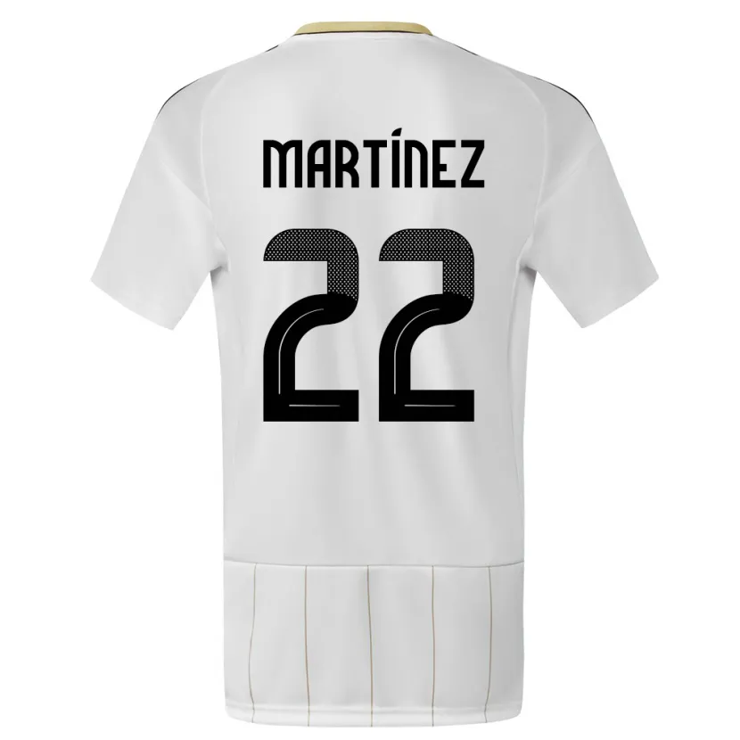 DanxenメンズコスタリカCarlos Martinez#22白アウェイシャツ24-26ジャージーユニフォーム